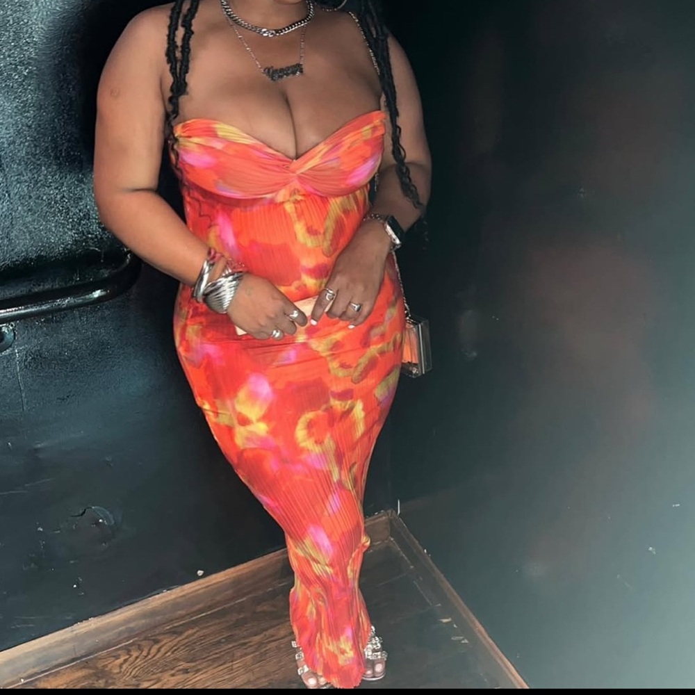 Vibrant Multicolor Pleated Skirt